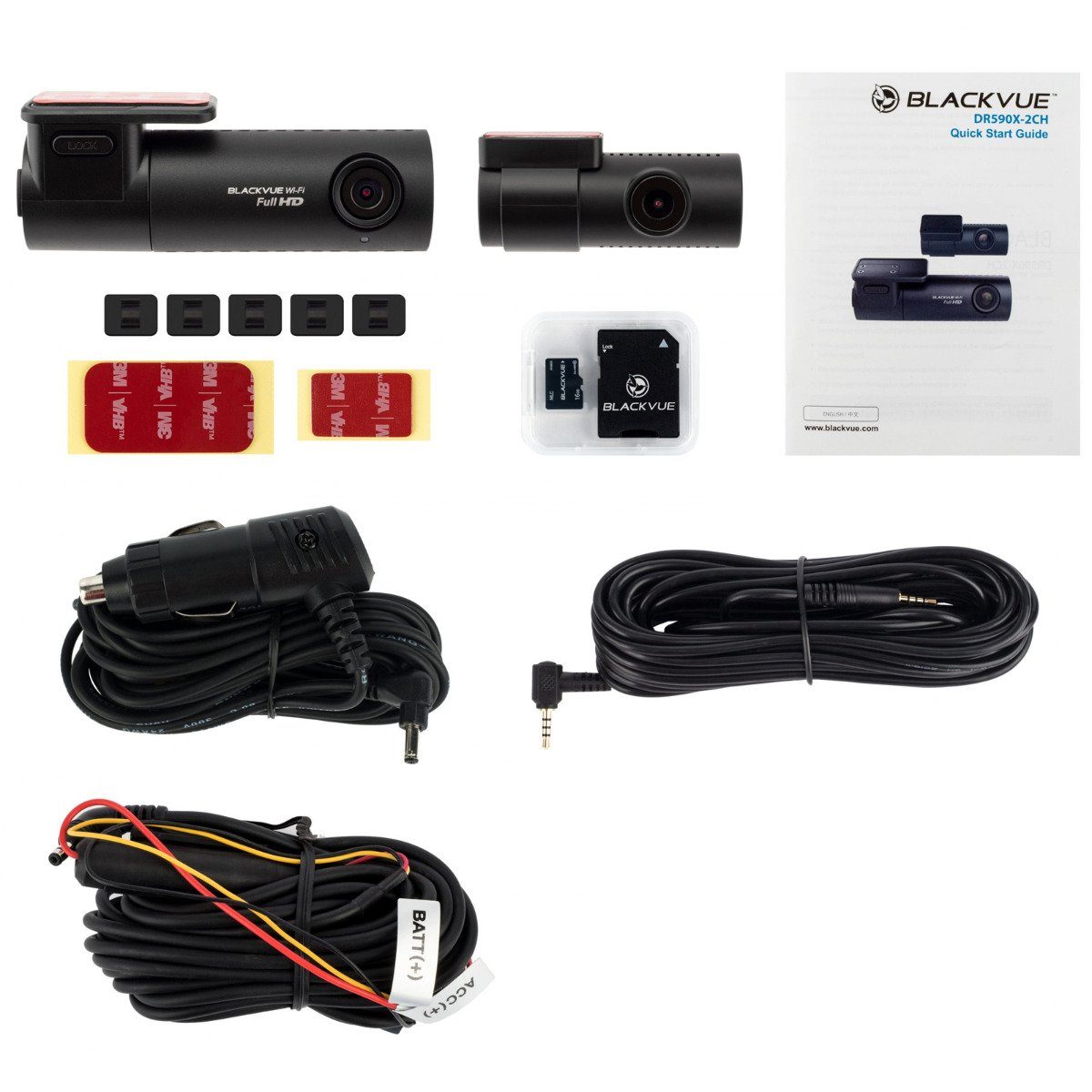 BlackVue BlackVue DR590X-2CH 64GB Dashcam + Heckkamera, Ful Dashcam