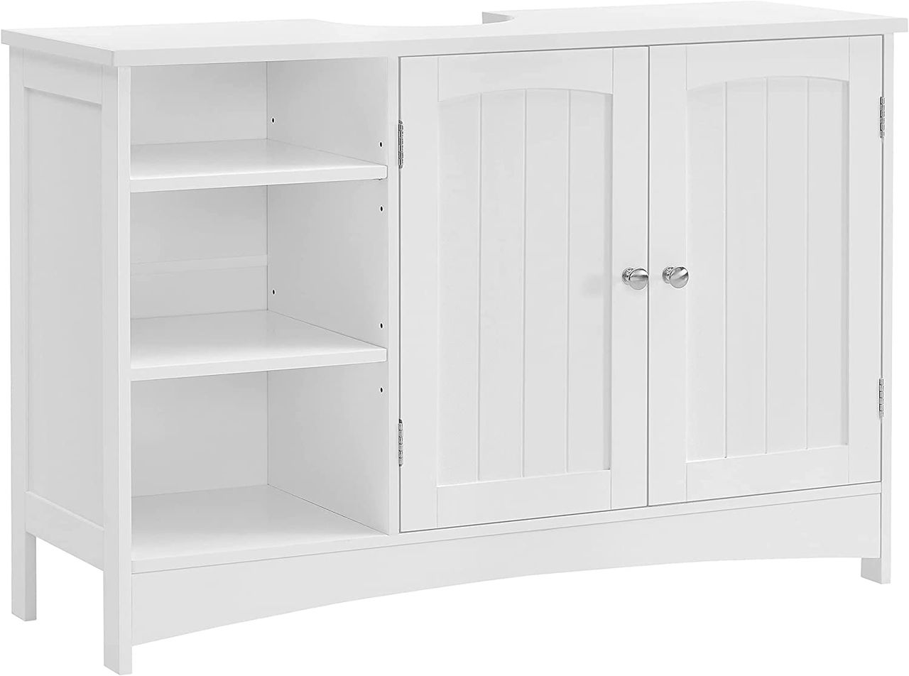 Vasagle Waschbeckenschrank, weiß, 90x30x60 cm