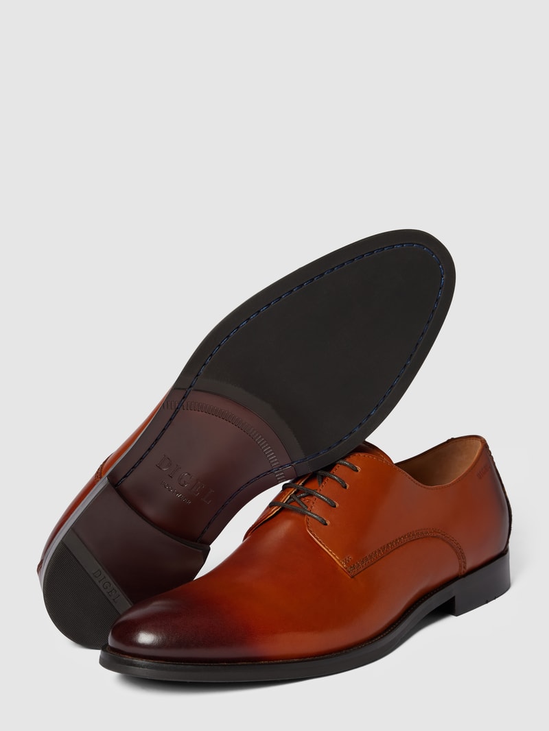 Derby-Schuhe aus Leder Modell 'SEBASTIAN' in cognac