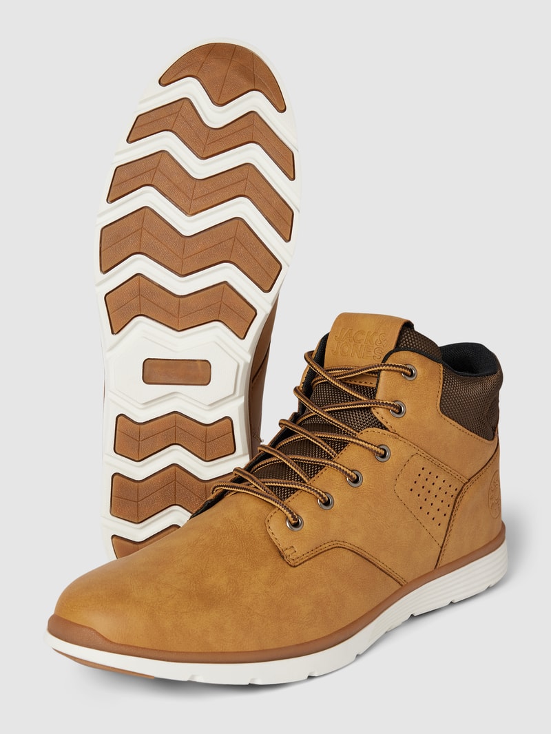 Sneaker mit Schnürverschluss Modell 'JOINER' in cognac