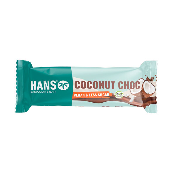 Bio Veganer Schokoriegel, Coconut Choc, 12er Set (12 x 30g = 360g)