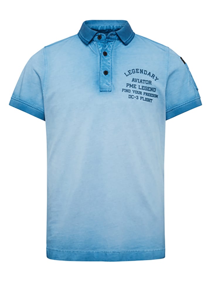 PME Legend Poloshirt in Hellblau günstig kaufen