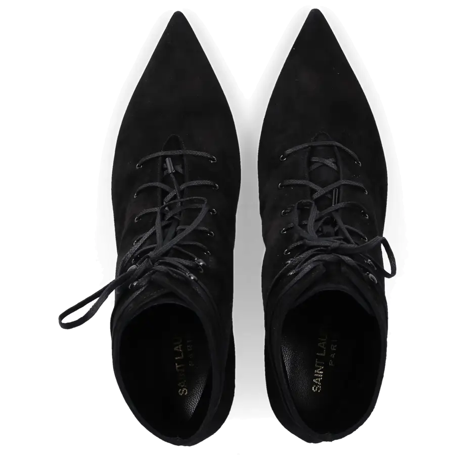 Saint Laurent - Stiefeletten KIKI 55 Veloursleder - schwarz