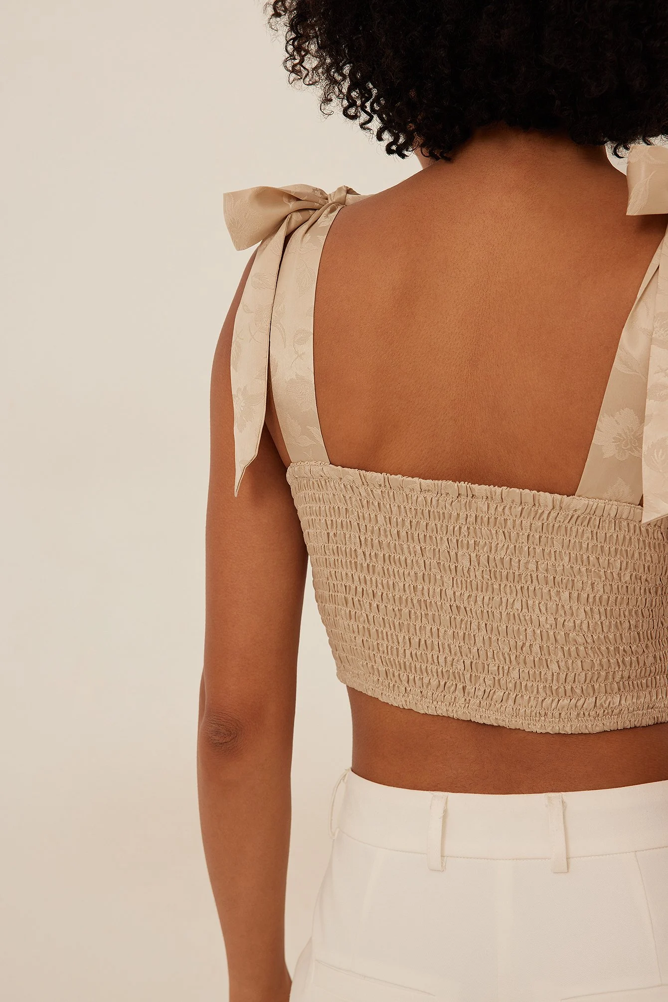 Cup Detail Satin Top