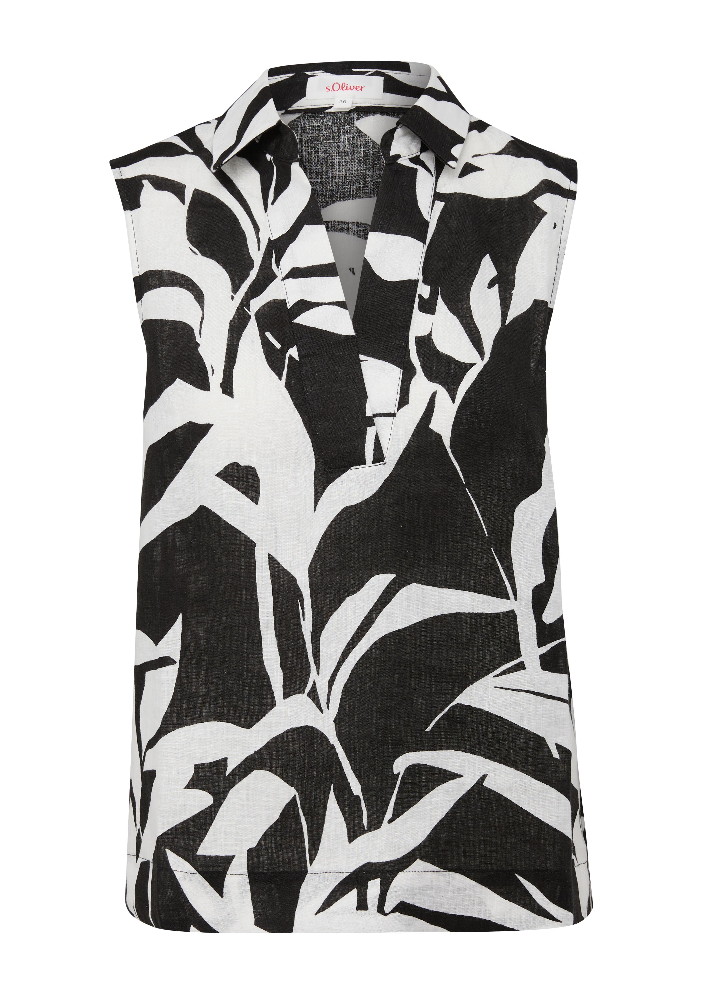 Ärmellose Leinenbluse  2131840-99A3