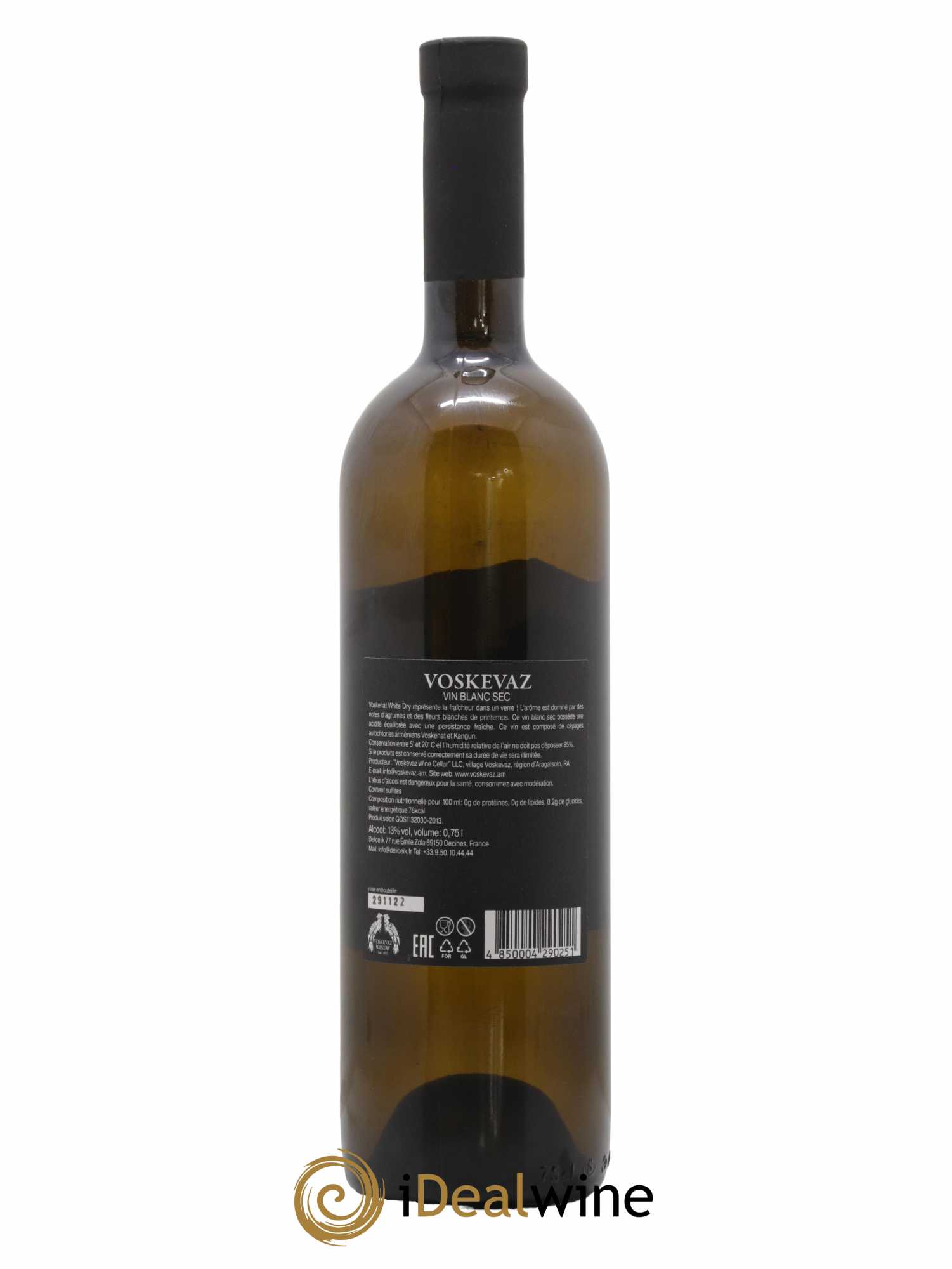 Aragatsotn Voskevaz  2022 - Lot de 1 Bouteille