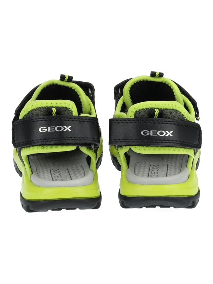 Geox Sandalen in Schwarz/Lime günstig kaufen