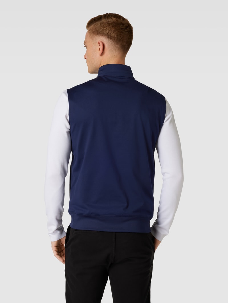 Outdoor-Weste mit Label-Detail in marineblau