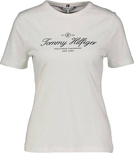 TOMMY HILFIGER Damen T-Shirt SLIM SIGNATURE
