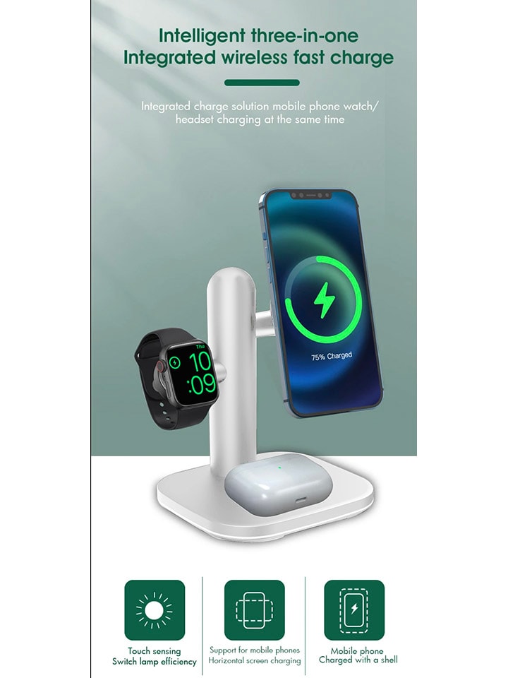 SWEET ACCESS 3in-1-Schnellladestation in Weiß günstig kaufen onesize