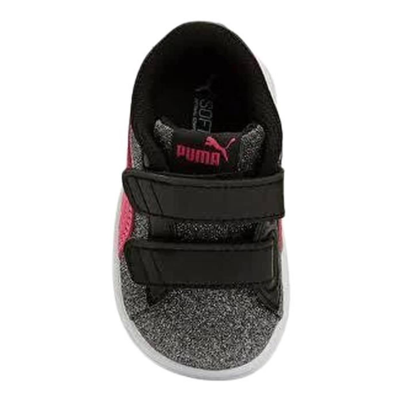 Basket Cuir Enfant Puma Smash V2 Glitz gris