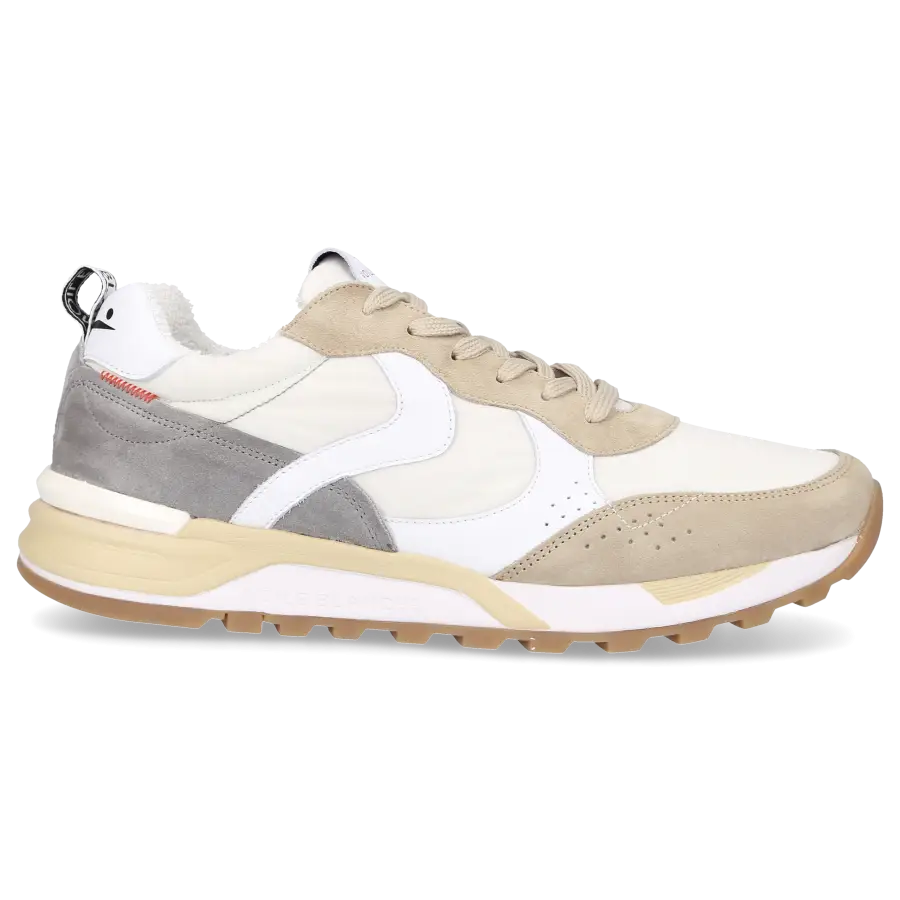 VOILE BLANCHE - Sneaker low MAGG Veloursleder - weiß