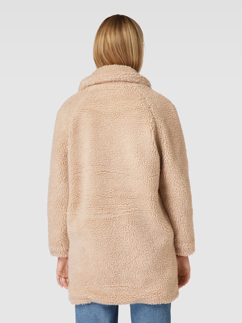 Mantel mit Teddyfell Modell 'NEWAURELIA' in sand