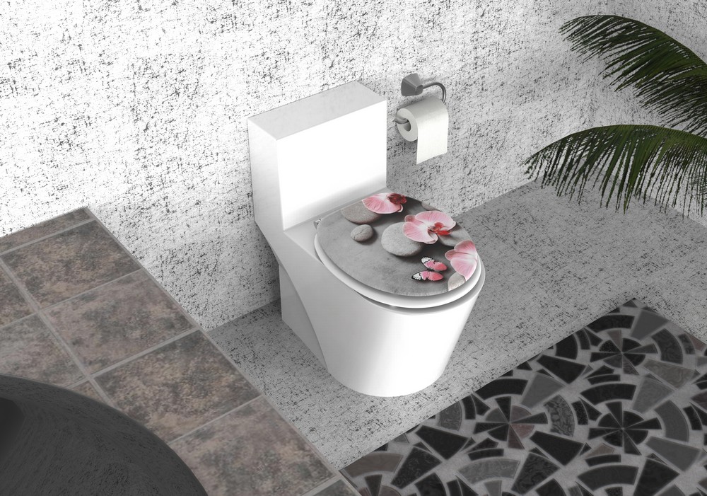 K&H Sanitary Duschwell MDF WC-Sitz 3D - Schmetterling