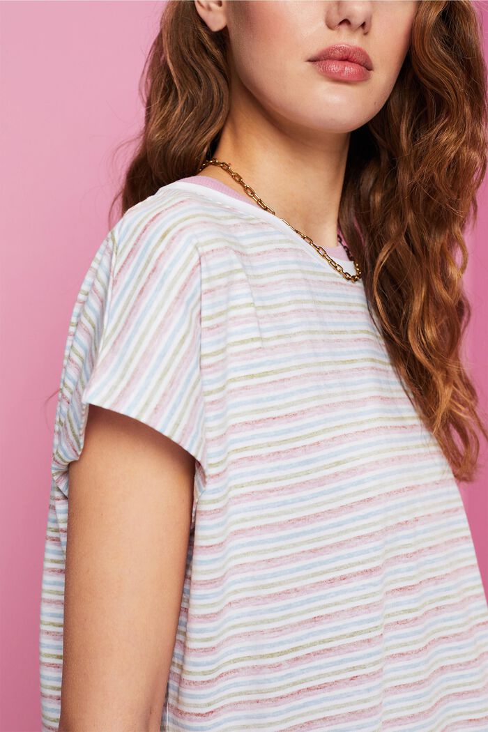 Gestreiftes, verkürztes T-Shirt