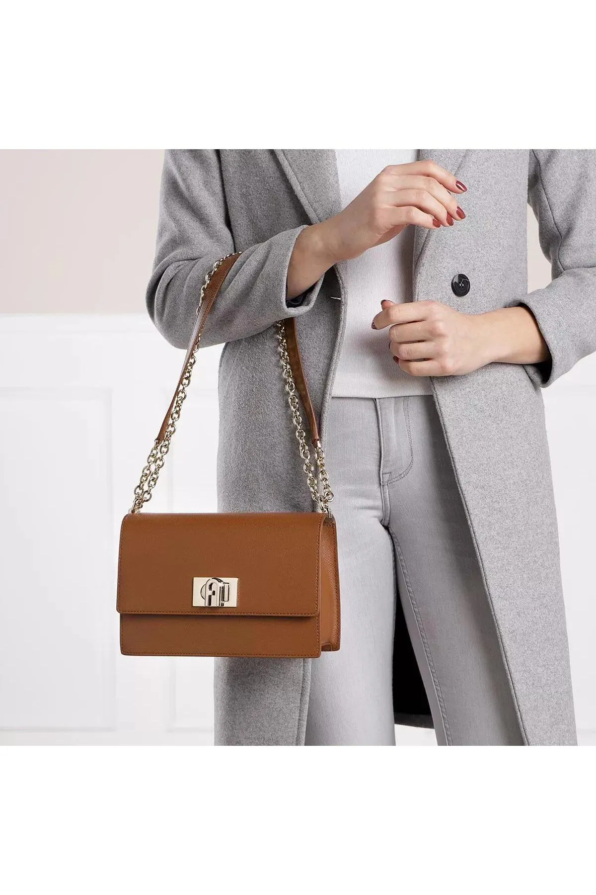 FURLA  1927 S Crossbody 24 Cognac H