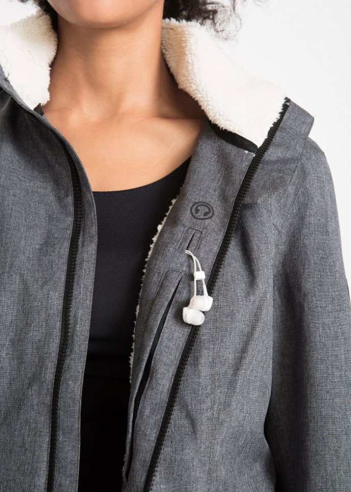 Outdoor-Funktions-Jacke mit Teddyfleece