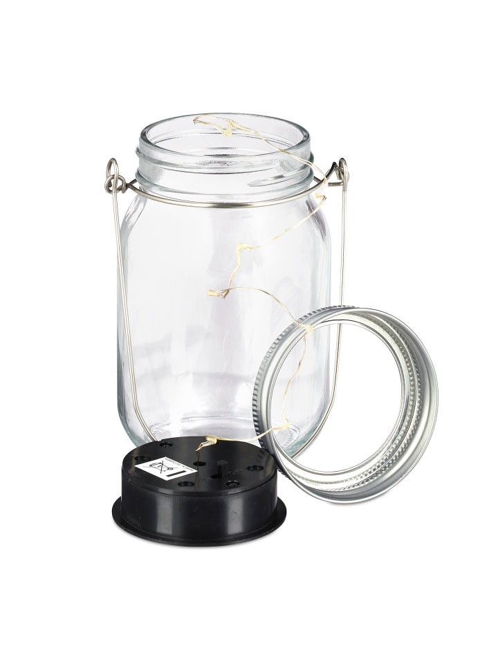 relaxdays 3 x Solar Glas in Transparent günstig kaufen onesize