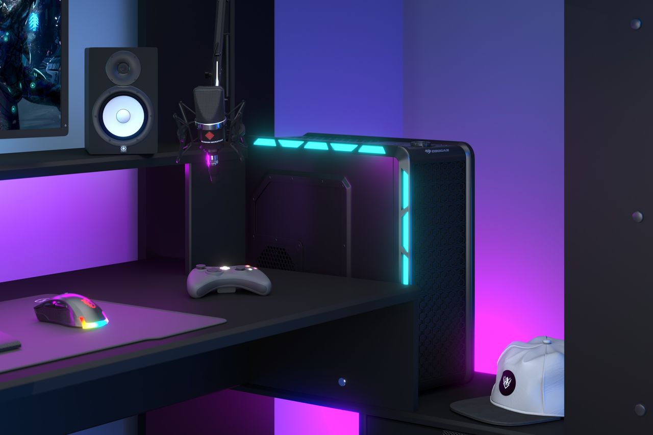 Parisot Gaminghochbett Online 1 inkl.LED Beleuchtung mit Farbwechsel