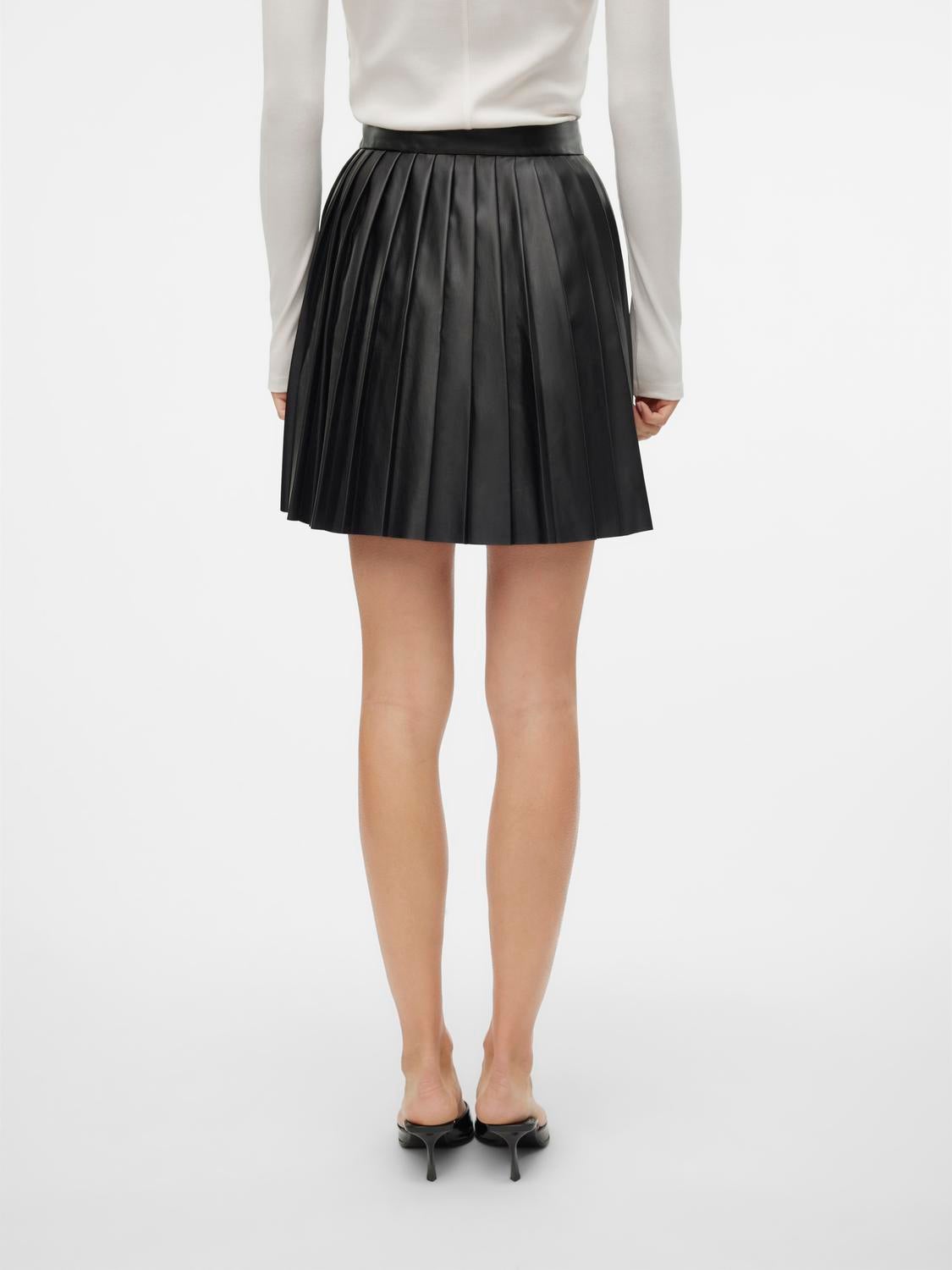 VMNAOMIELLY Hohe Taille Kurzer Rock