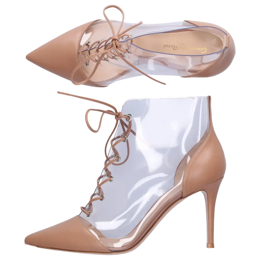 Gianvito Rossi - Stiefeletten ICON 85 PVC - braun