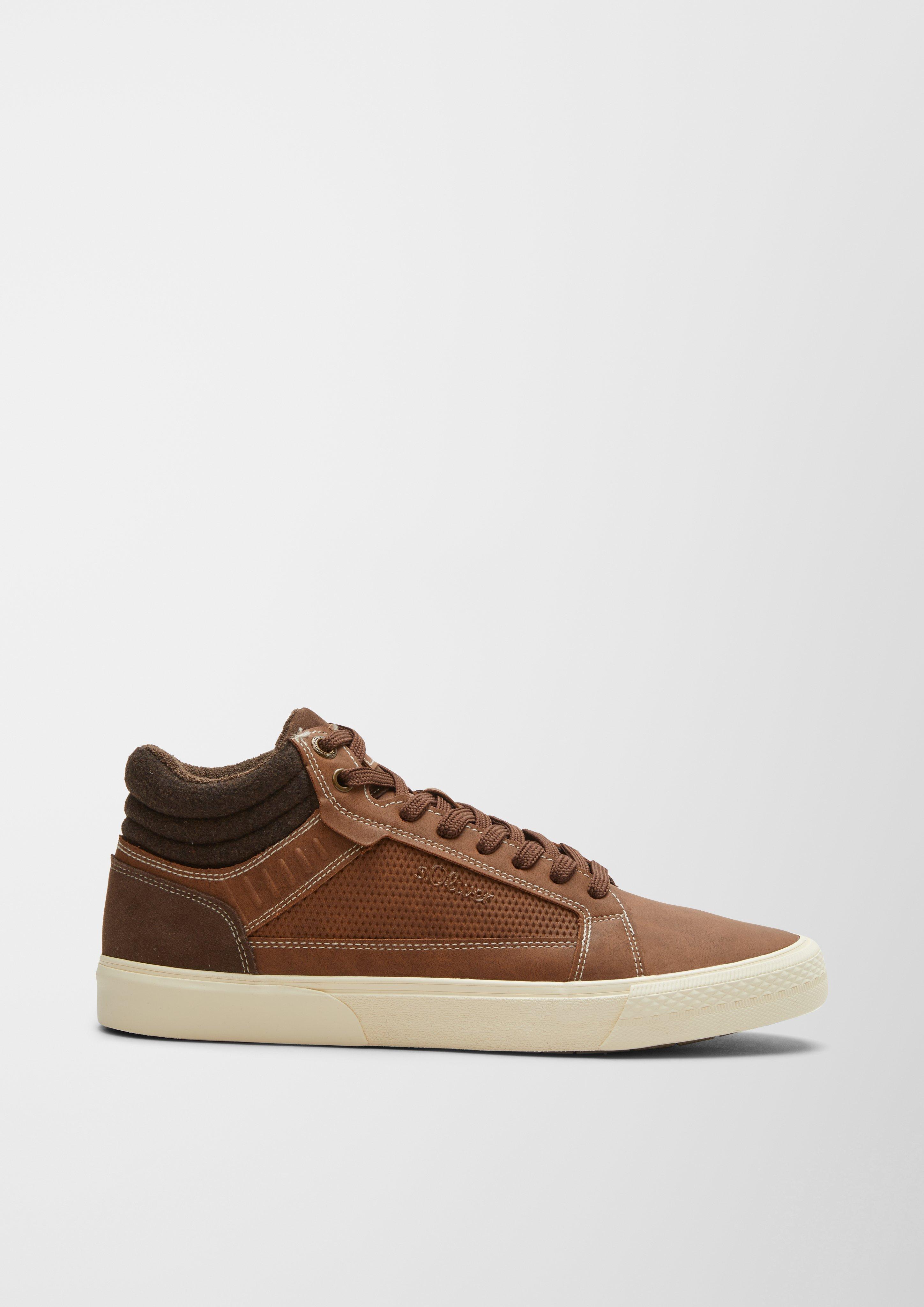 High Sneaker im Materialmix  6006436-300
