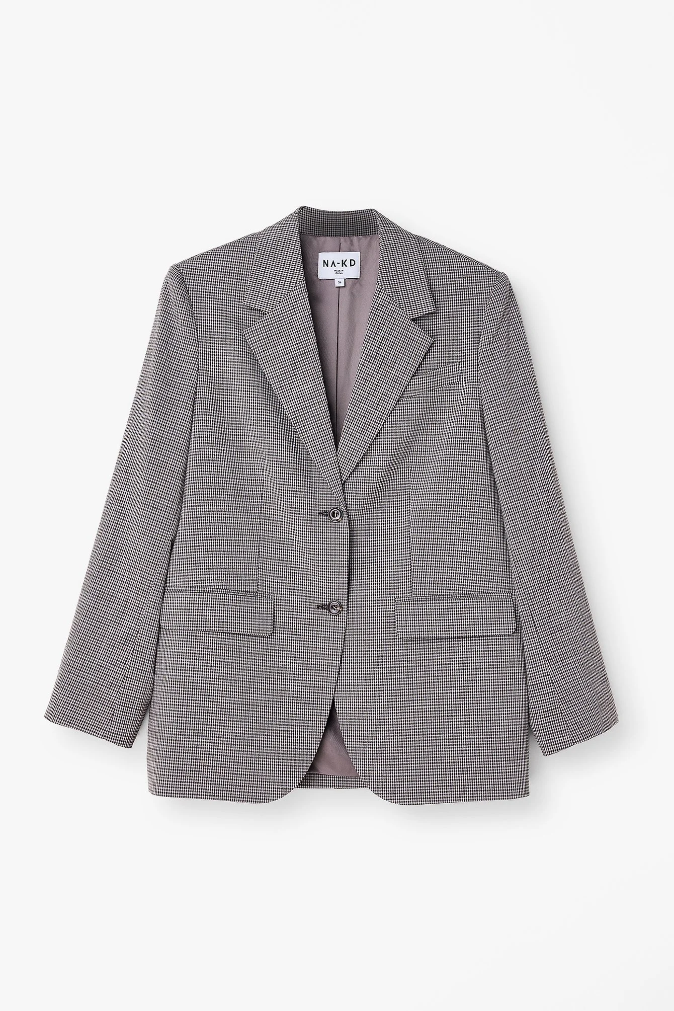 Kleinkarierter Oversize-Blazer