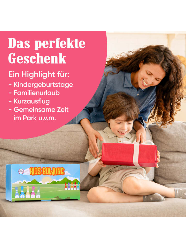 Pink Papaya Kegelspiel für Kinder 