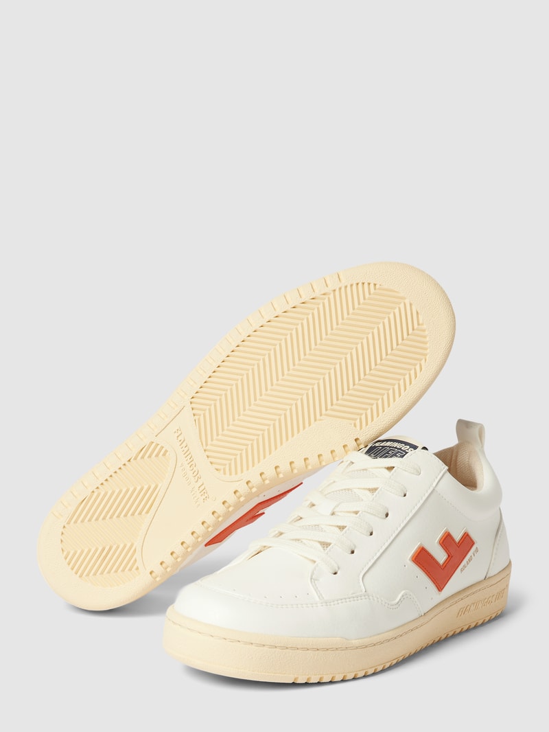 Sneaker mit Label-Details Modell 'Roland' in orange