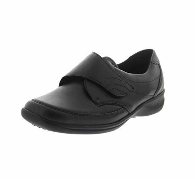 WALDLÄUFER Komfort Slipper schwarz Millu Soft