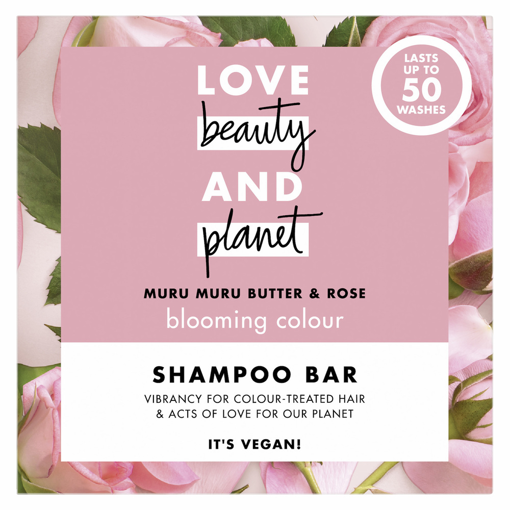 Love Beauty and Planet Shampooing Solide Éclosion de Couleur Muru Muru & Rose 90g Shampoing