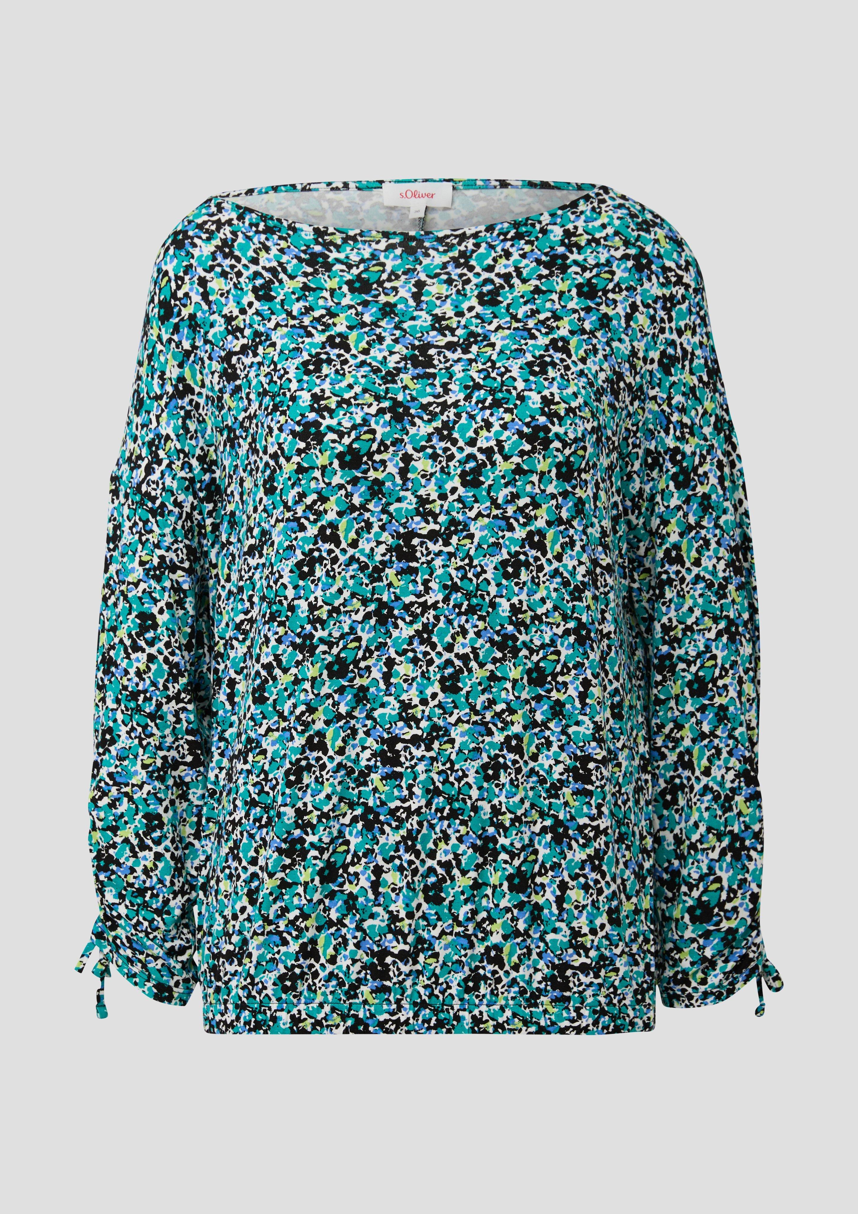 Langarmshirt mit Raffung an den Ärmeln   2142202-99A0