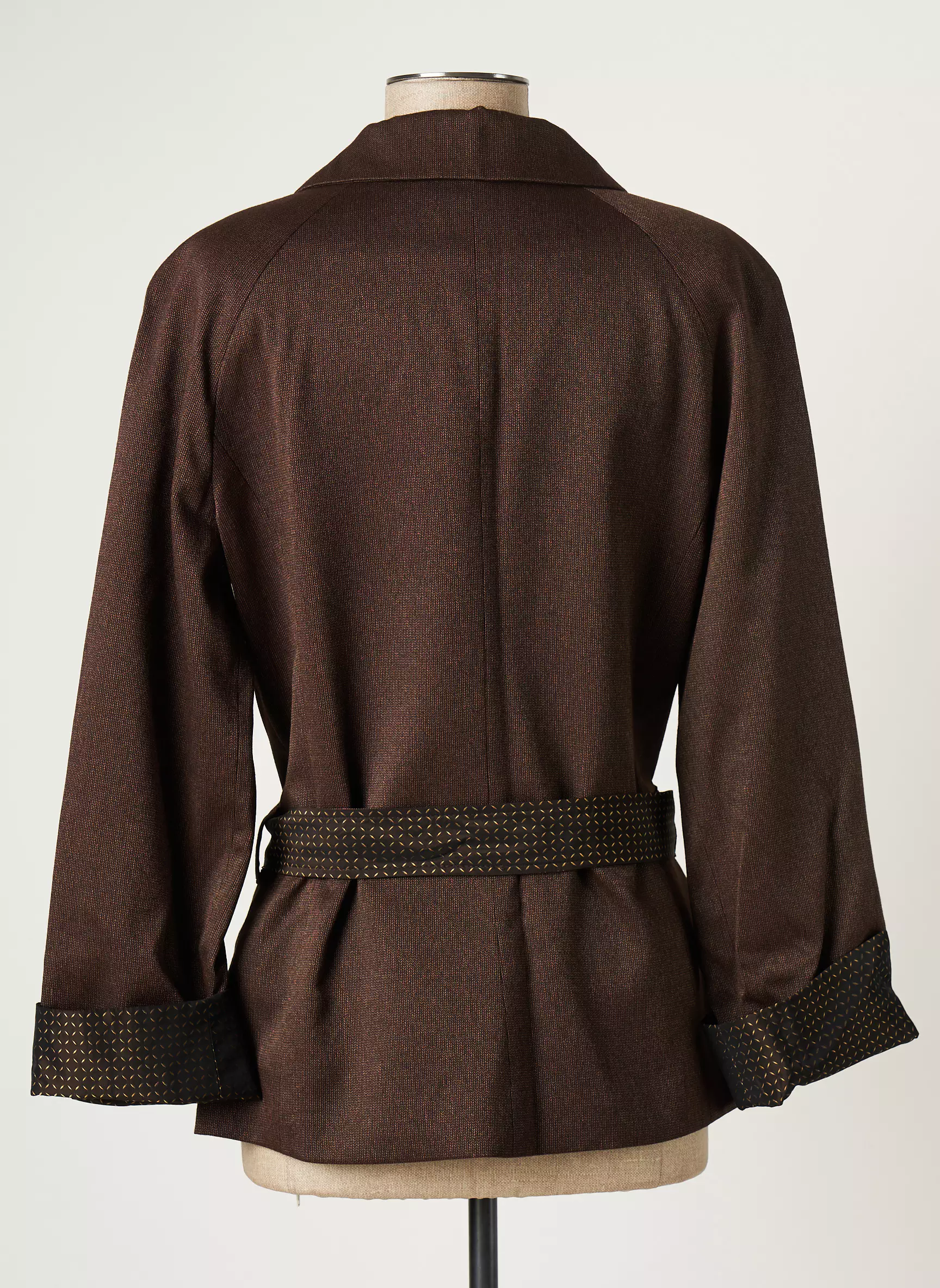 Atian Vestecasual Femme couleur marron