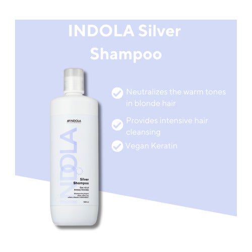 Indola Care & Style sudraba šampūns 300 ml