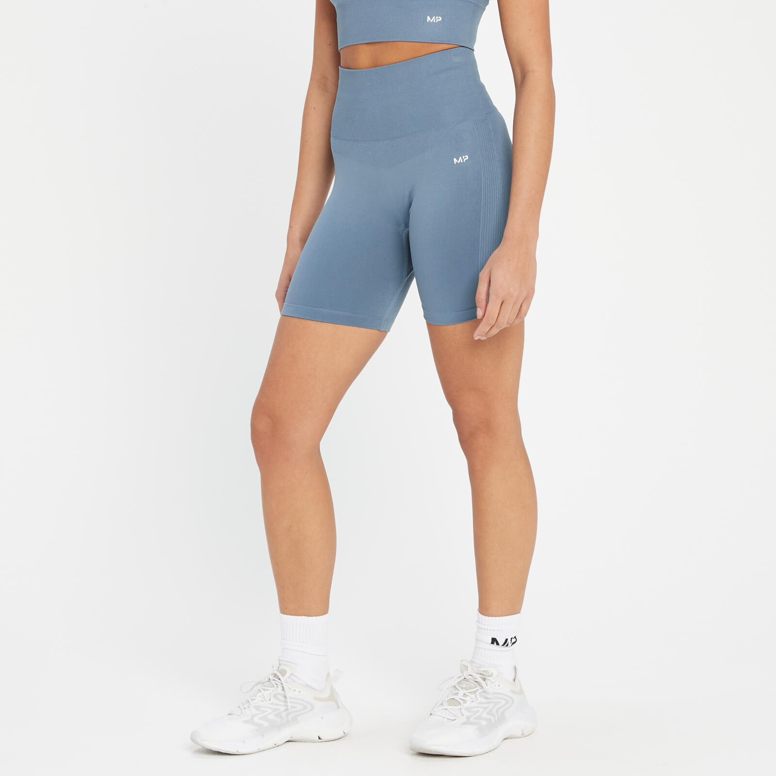 Cycliste sans coutures MP Shape Seamless pour femmes – Bleu galet