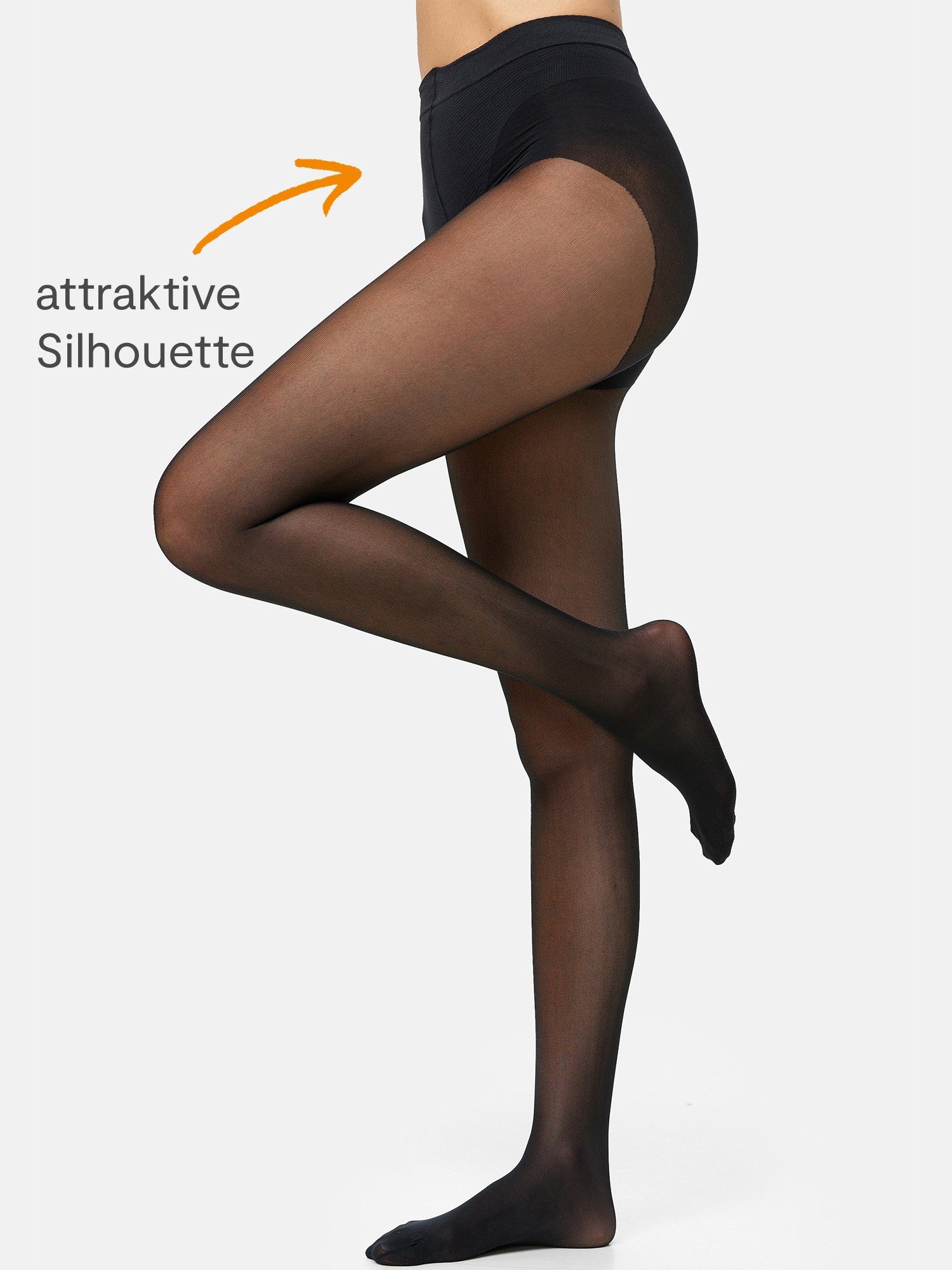 Nur Die Feinstrumpfhose Figura 25 DEN Damen (1er/3er/6er/9er Pack 1 St) nylon transparent strumpfhose durchsichtig frauen multi shape glossy