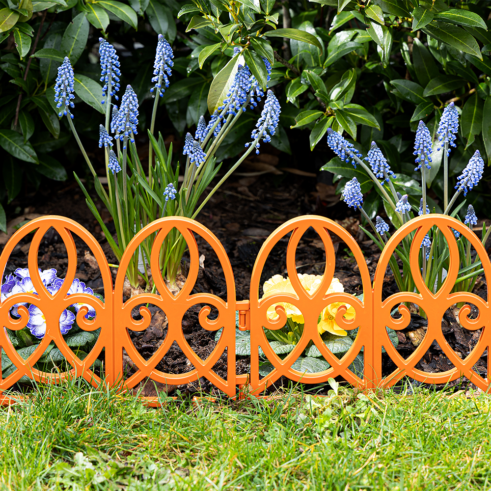 Powertec Garden Gartenzaun-Set 10 teilig aus PP, ca. 56 x 29,5 cm