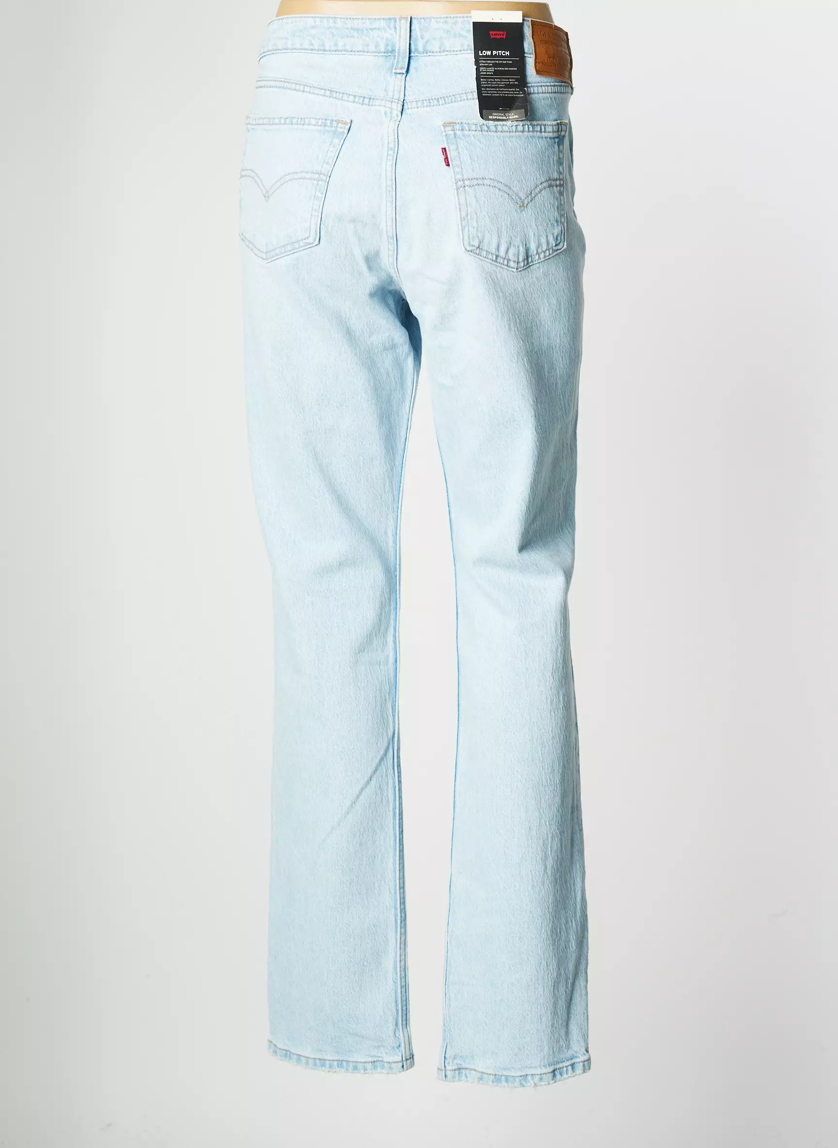 Levis Jeans Coupe Droite Femme couleur bleu