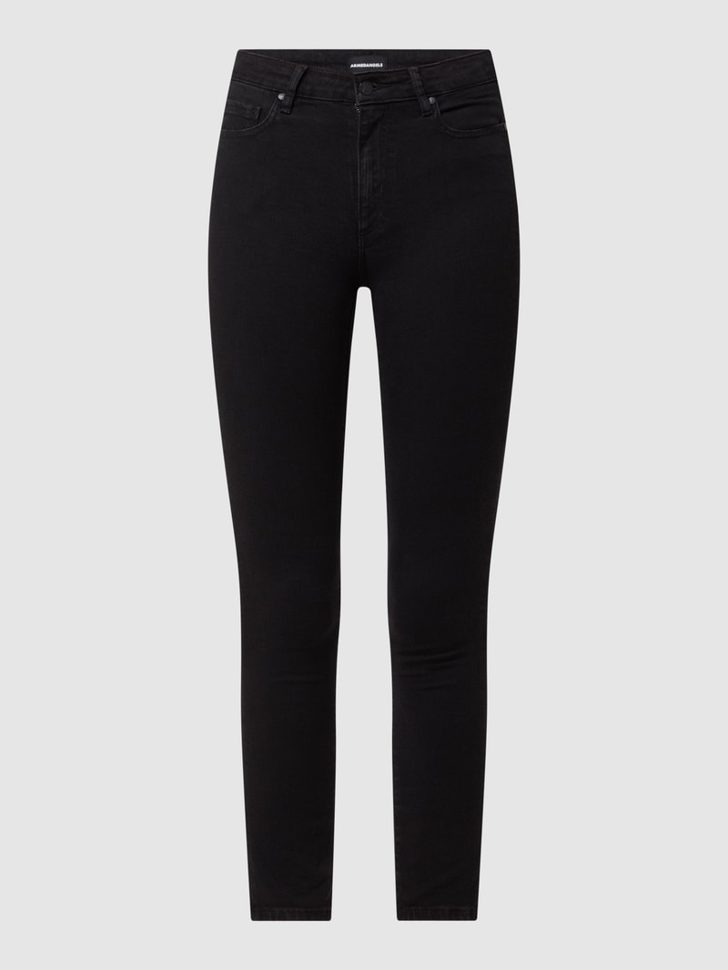 Skinny Fit Jeans mit Stretch-Anteil Modell 'Tillaa' in schwarz