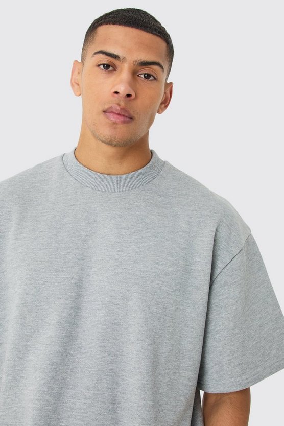 Kurzärmliges kastiges Oversize Sweatshirt