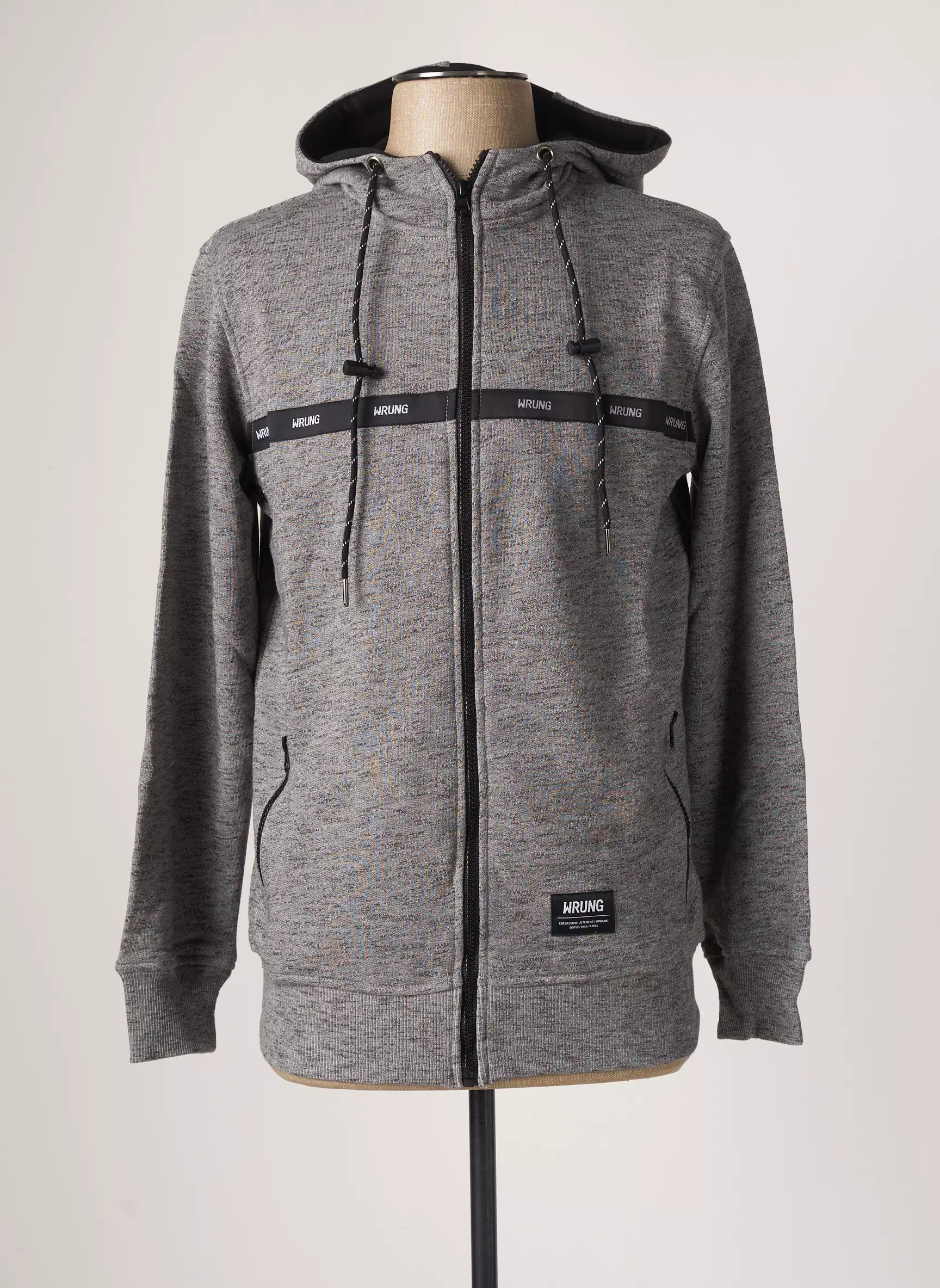 Wrung Sweats Homme couleur gris