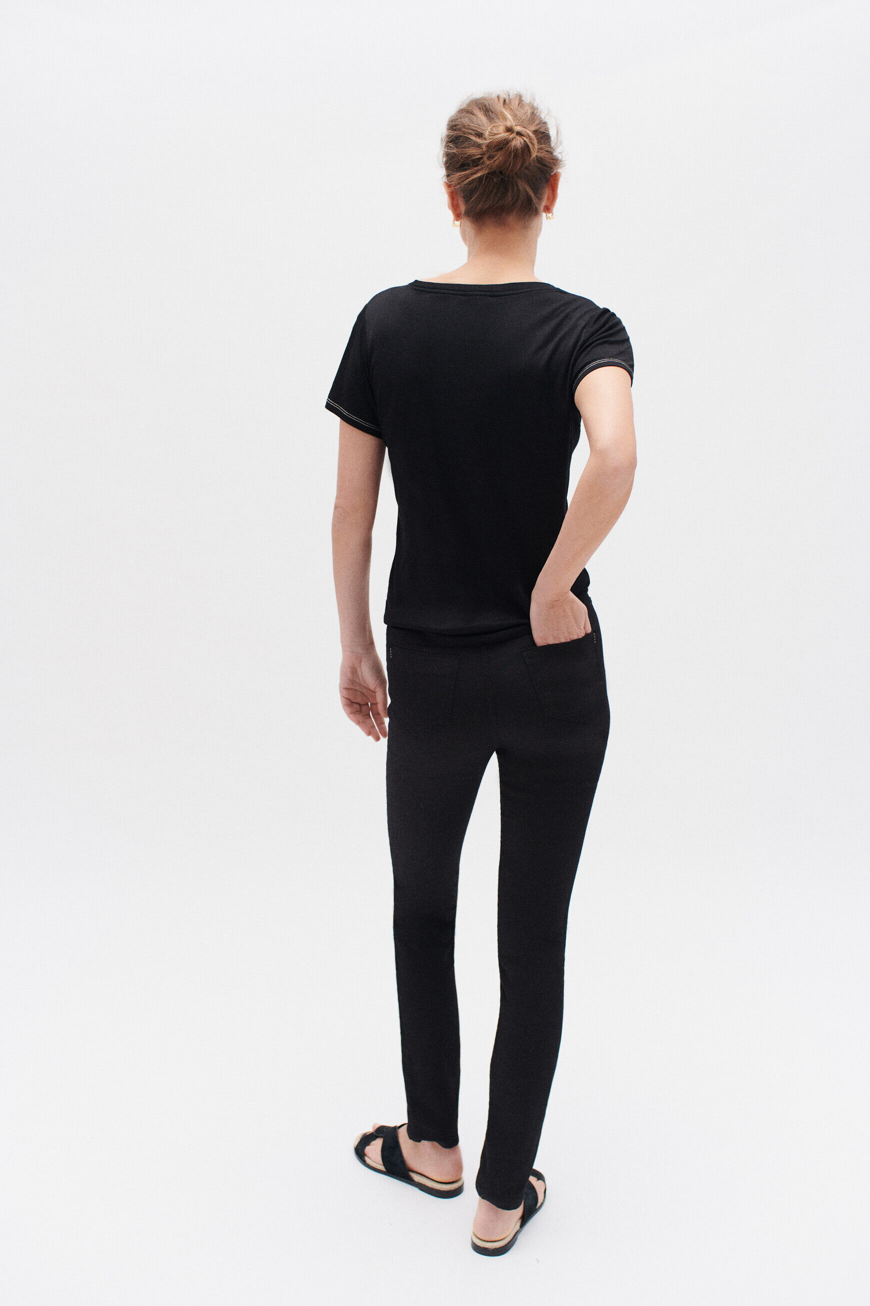 pantalon joss b noir femme