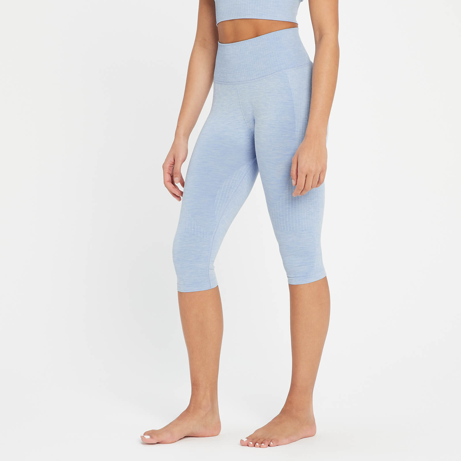 Legging ¾ sans coutures MP Composure pour femmes – Bleu ciel
