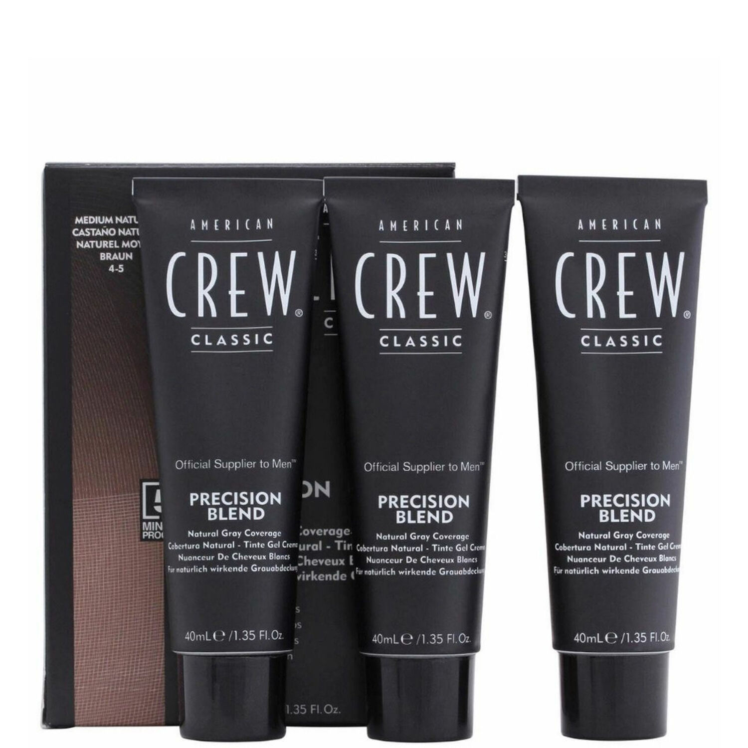 American Crew Classic Precision Blend Nuanceur de Cheveux Blancs Naturel Moyen 3*40ml