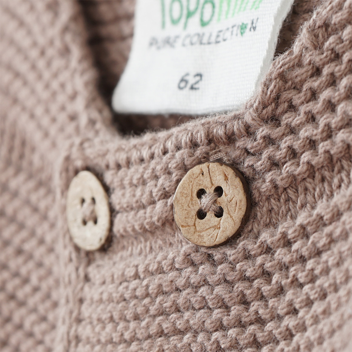Newborn Strickjacke mit Streifenstruktur