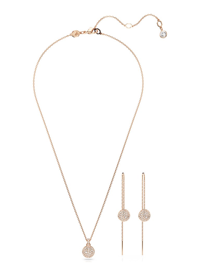 Swarovski  Meteora set van ketting en oorhangers met kristal