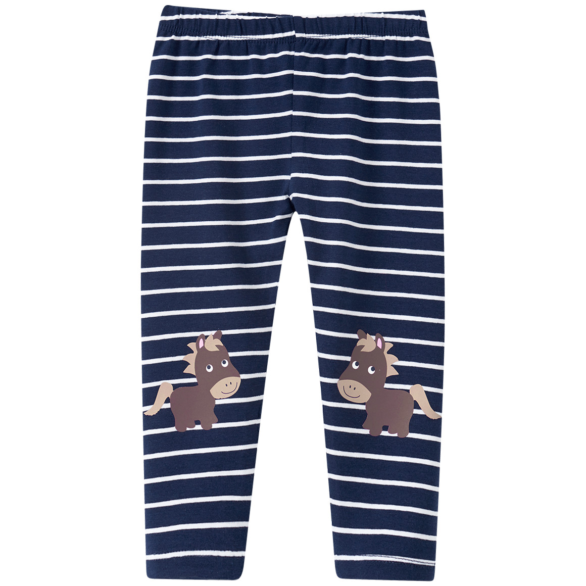 Mädchen Leggings mit Pferde-Print