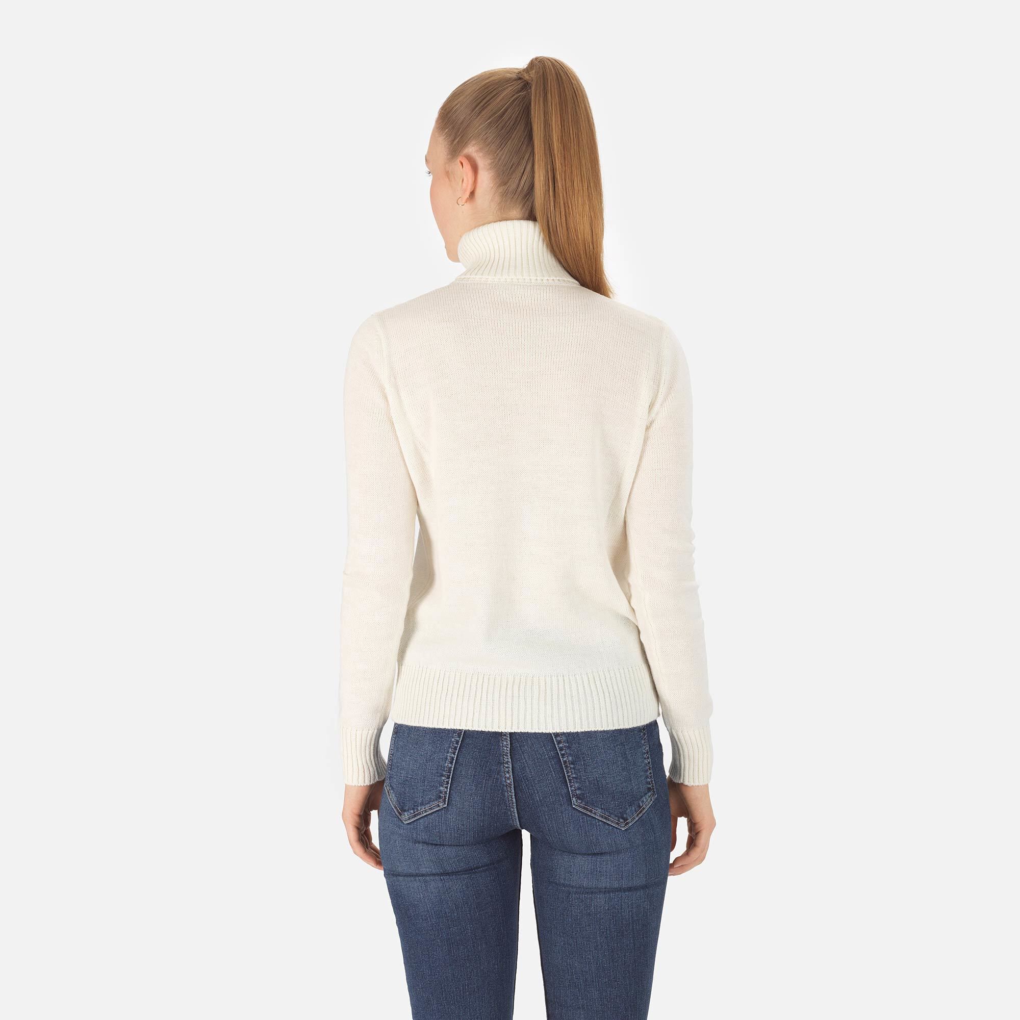 Pull à col roulé en maille Femme
