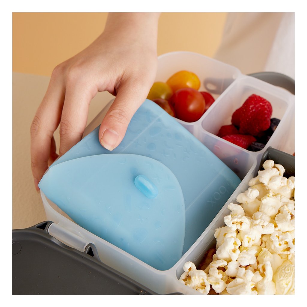 b.box gerollte Sandwichhülle aus Silikon - Berry