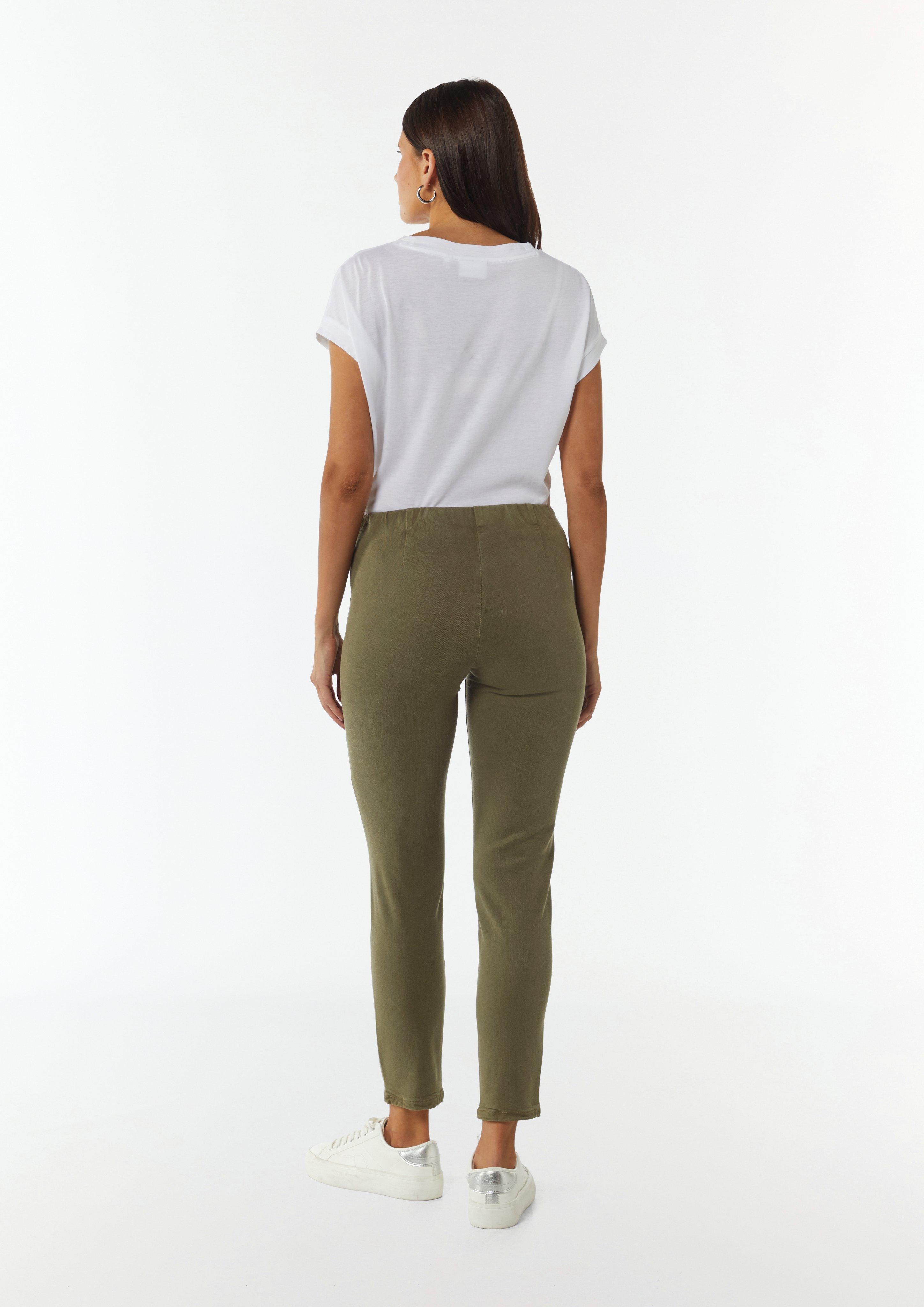 Leggings aus Lyocellmix - guacamole